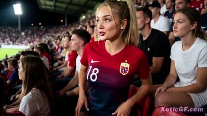 We Had Public Sex With My Blonde Norwegian GF On World Cup Match