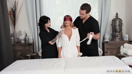 Kayla Kayden's Sensual Massage Escalates With Krisk XXX, Kyle Mason, Riley Rose, And Lysagna Del Ray